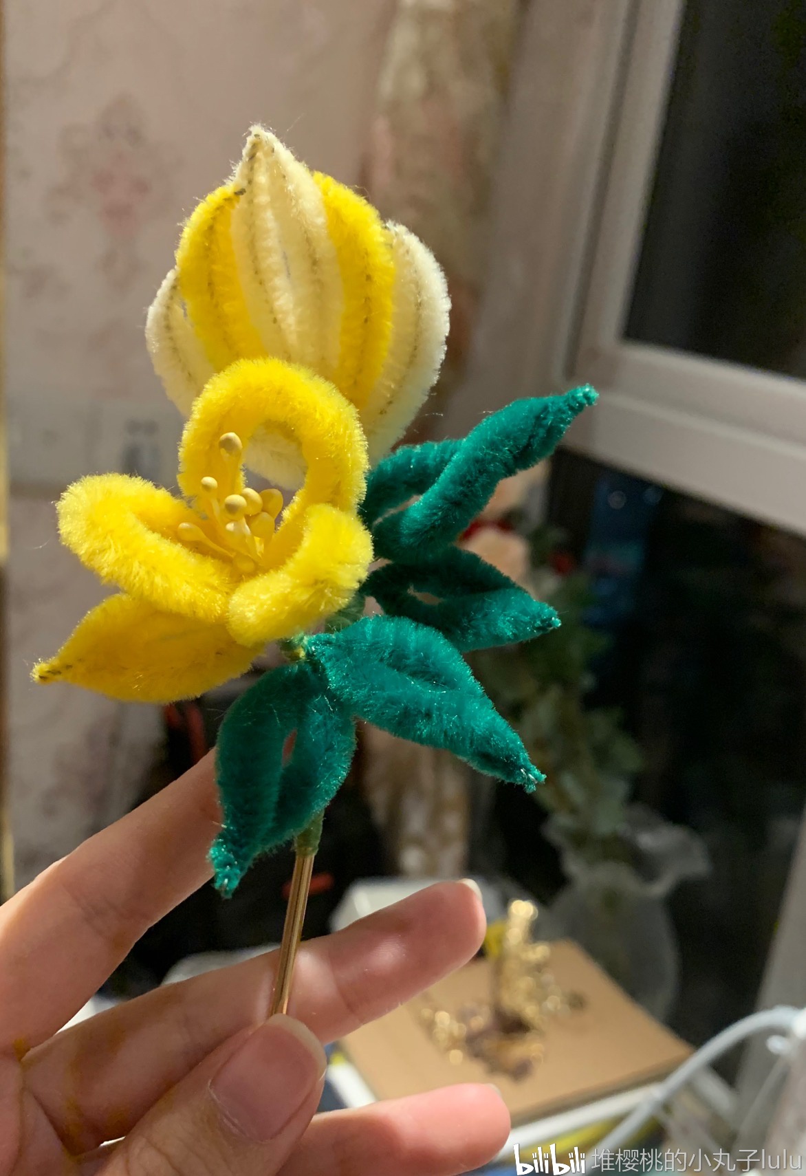 这期间我有陆续看很多绒花相关的视频,也是为了学习了解具体怎么制作.