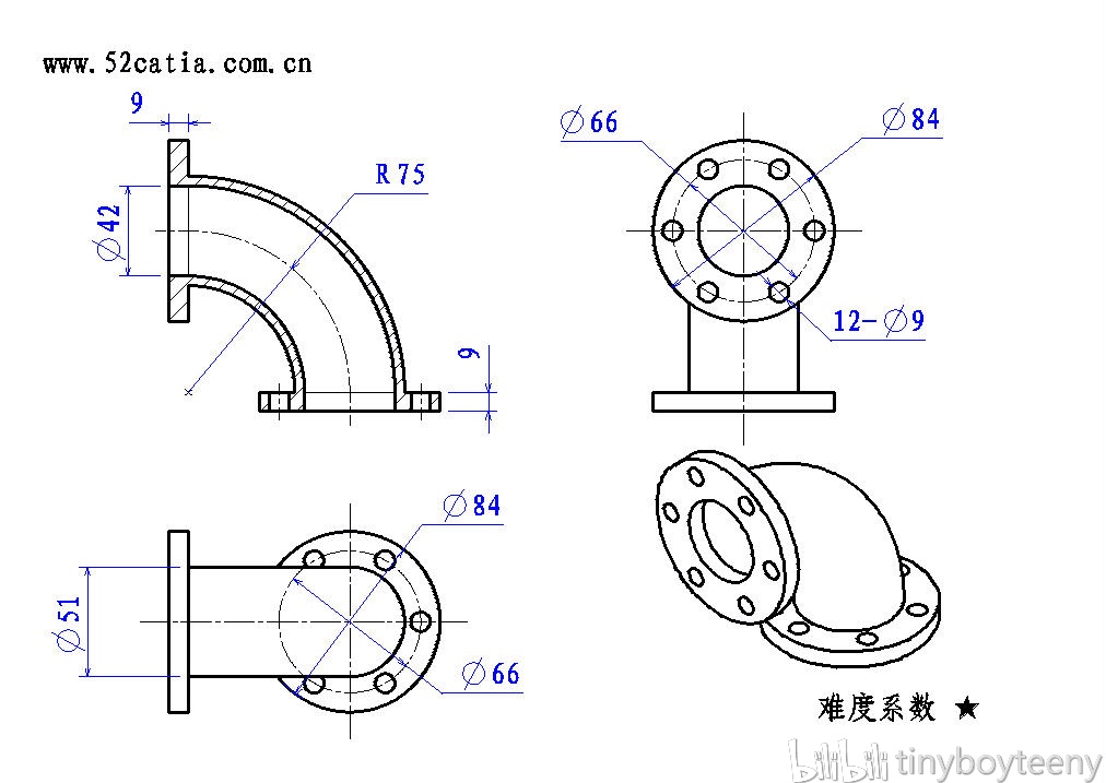 catia实体图纸