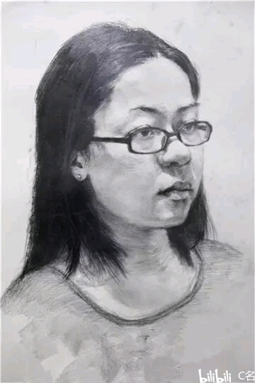 四分之三朝右女青年步骤图