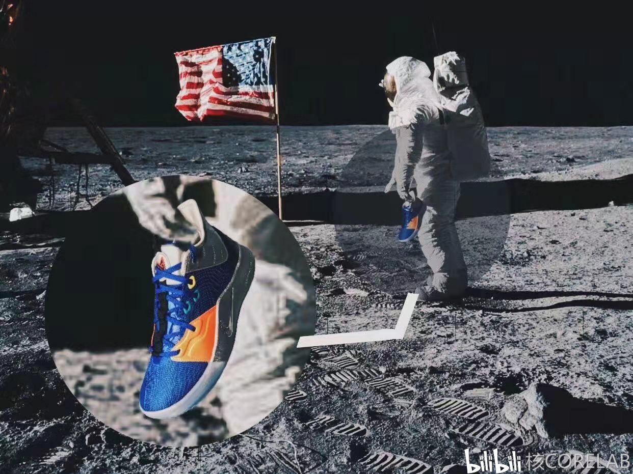 nikepg3nasa保罗乔治三代联名宇航员蓝橙开箱检查