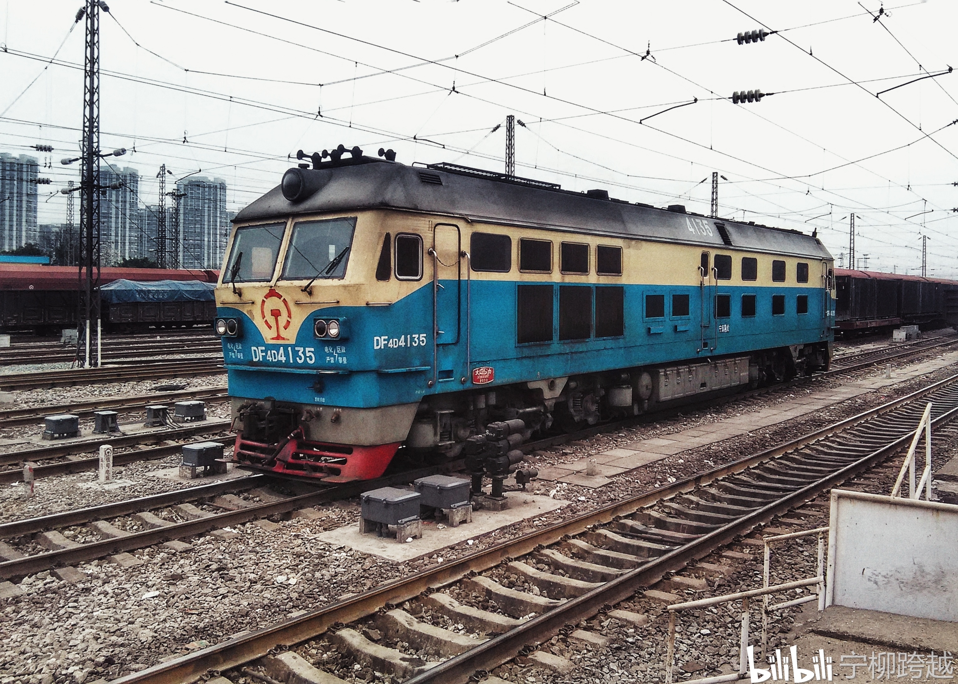 df4d-4135号机车,拍摄于2016年3月5日