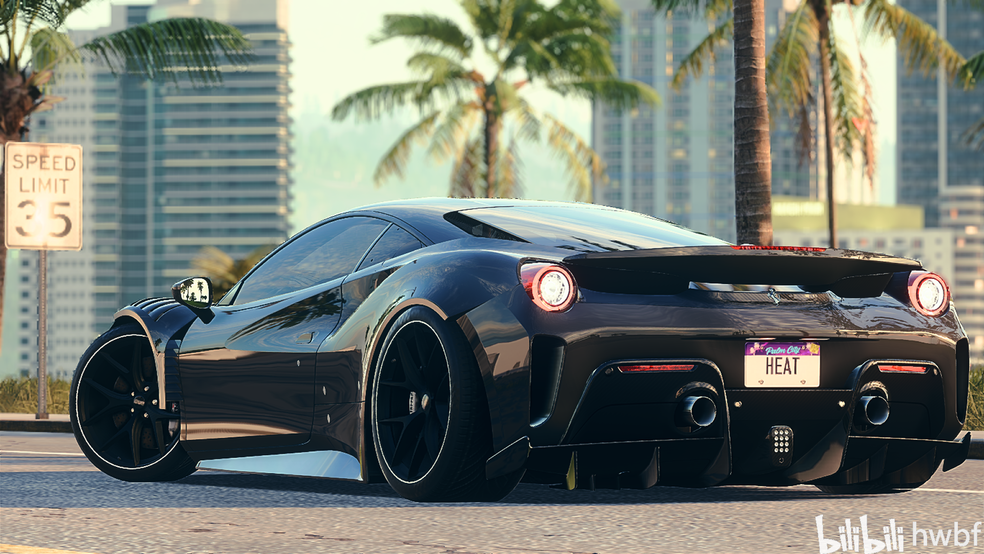 极品飞车21:热度(need for speed:heat) ferrari pista (宽体)改装案