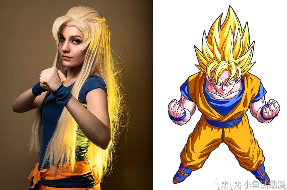 龙珠反串悟空秀长发饺子超个性这样的cosplay让人过目难忘