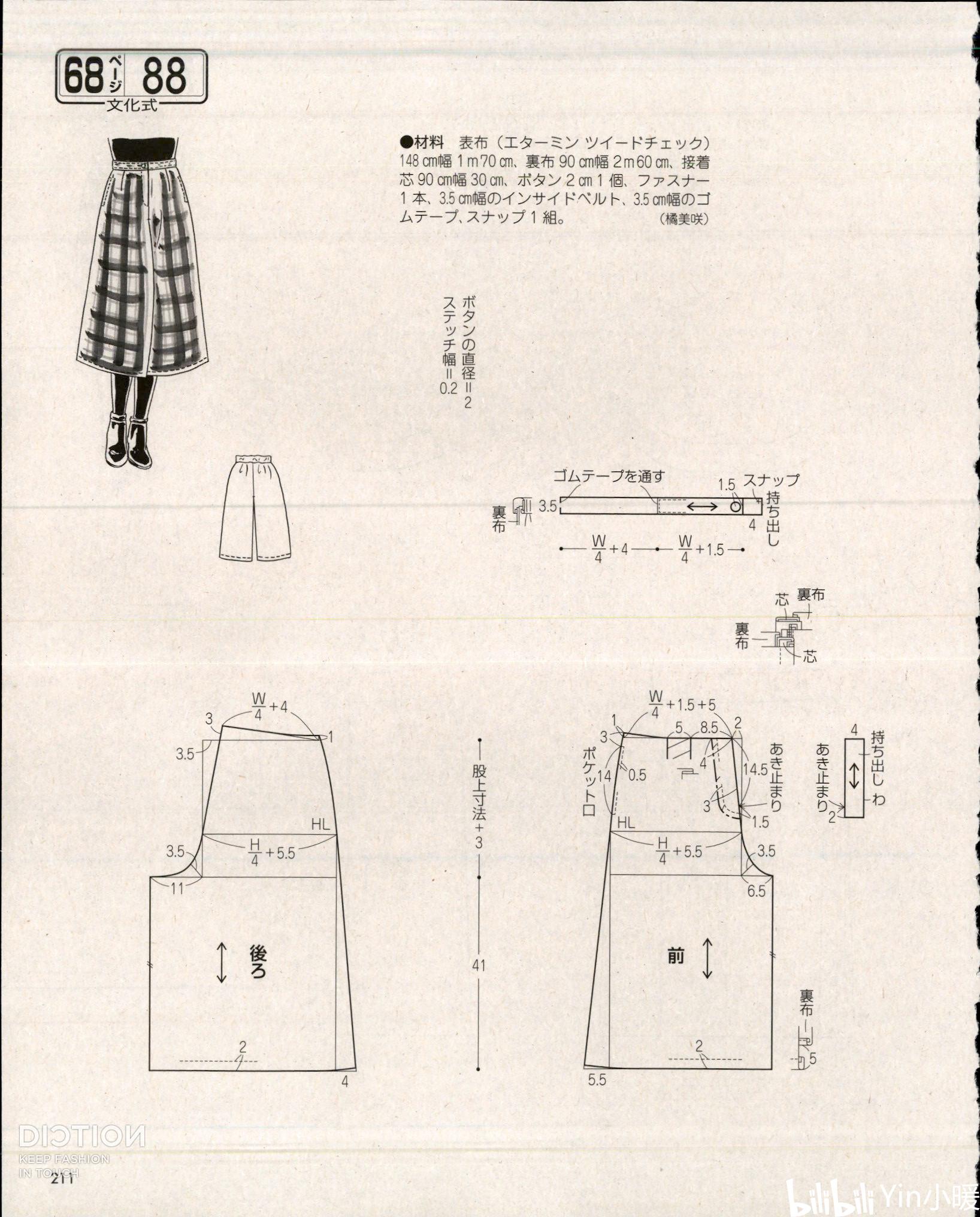 5款女裤裁剪图服装打版纸样图纸