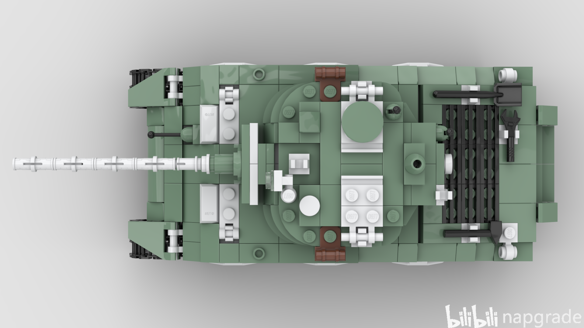 【乐高moc】m4a3e2 jumbo 巨无霸中型坦克