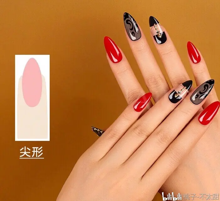 美甲教程 | 美甲五种甲型的打磨技巧