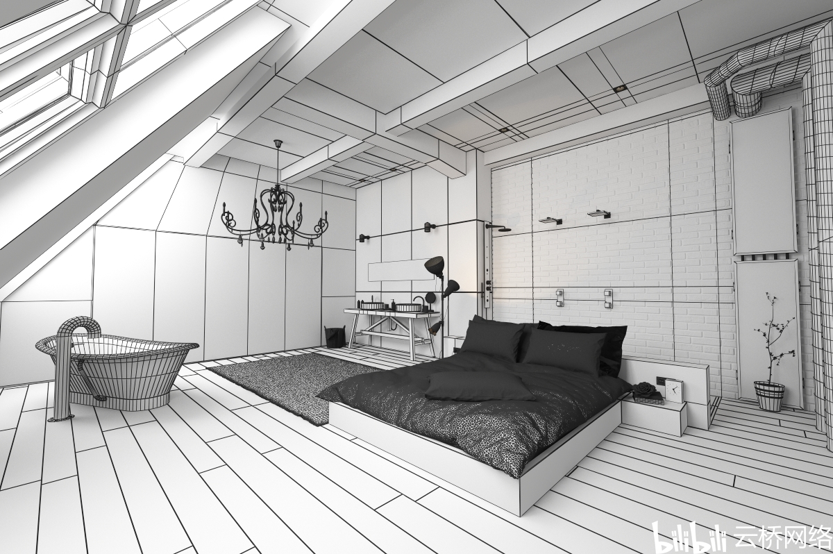 10个室内设计三维场景模型