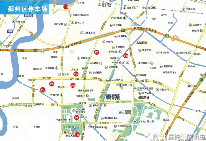 鄞州区停车场地图2015