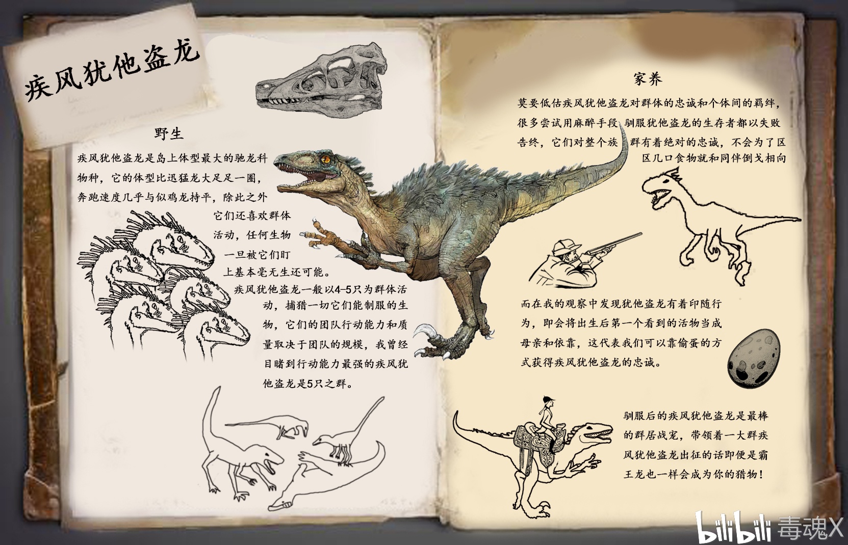 方舟自创生物:疾风犹他盗龙
