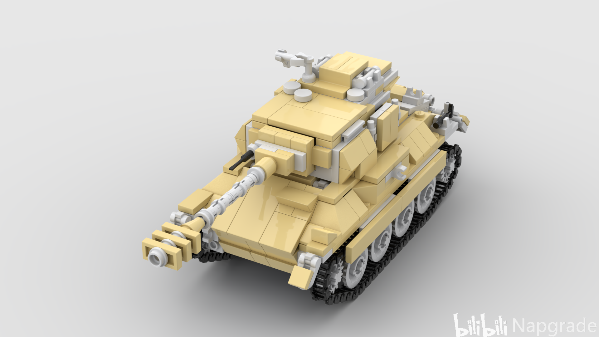 乐高mocpzkpfw38d轻型坦克