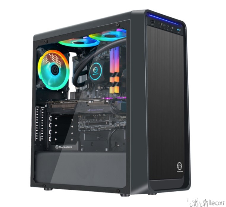 tt ( thermaltake )启航者 s5  黑色 机箱水冷电脑主机