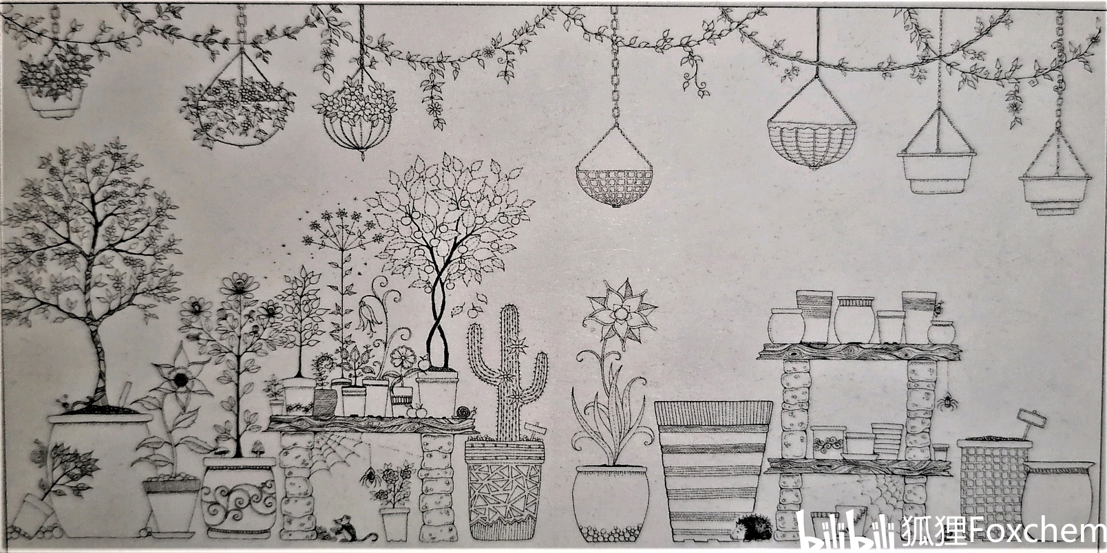 兴趣 绘画 《秘密花园》线描前后对比(36张图)    发一下线描前后的