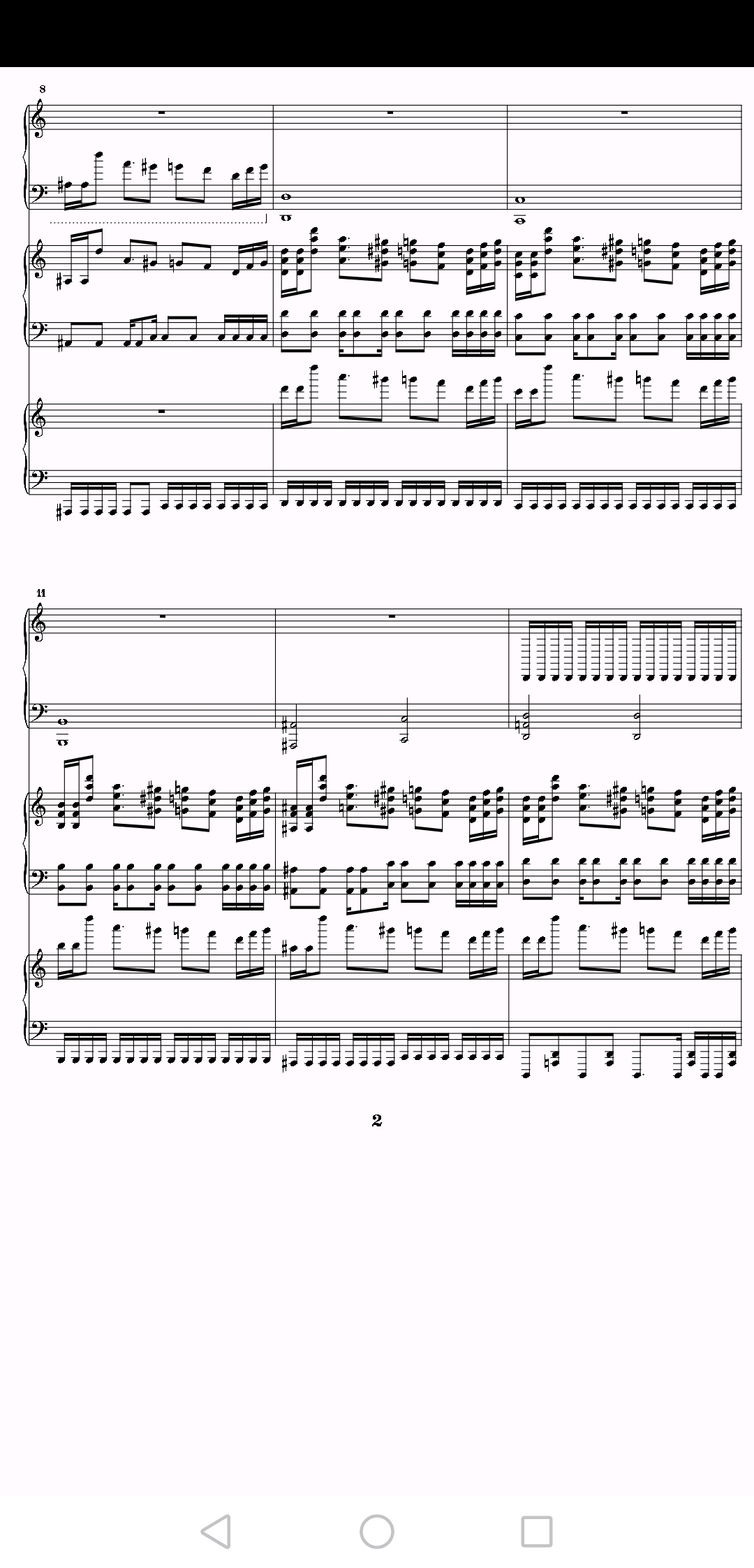 [undertale音乐]megalovania钢琴谱(自制)