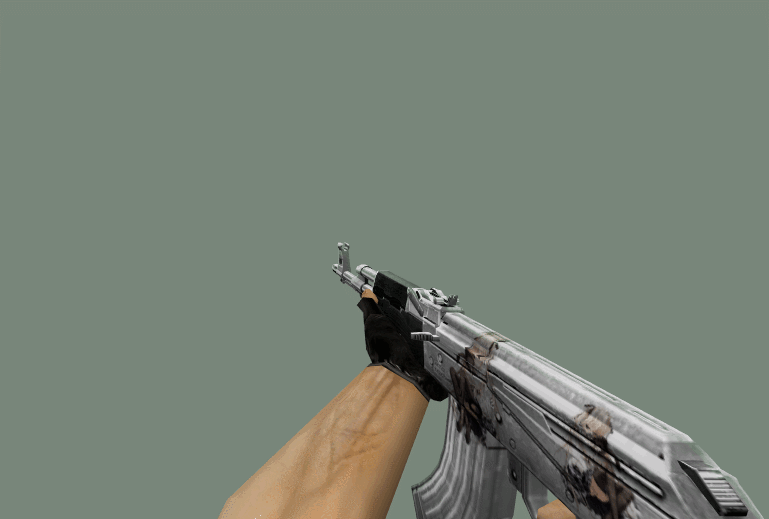 【cs1.6武器模型】ak-47(silvery-穹妹)