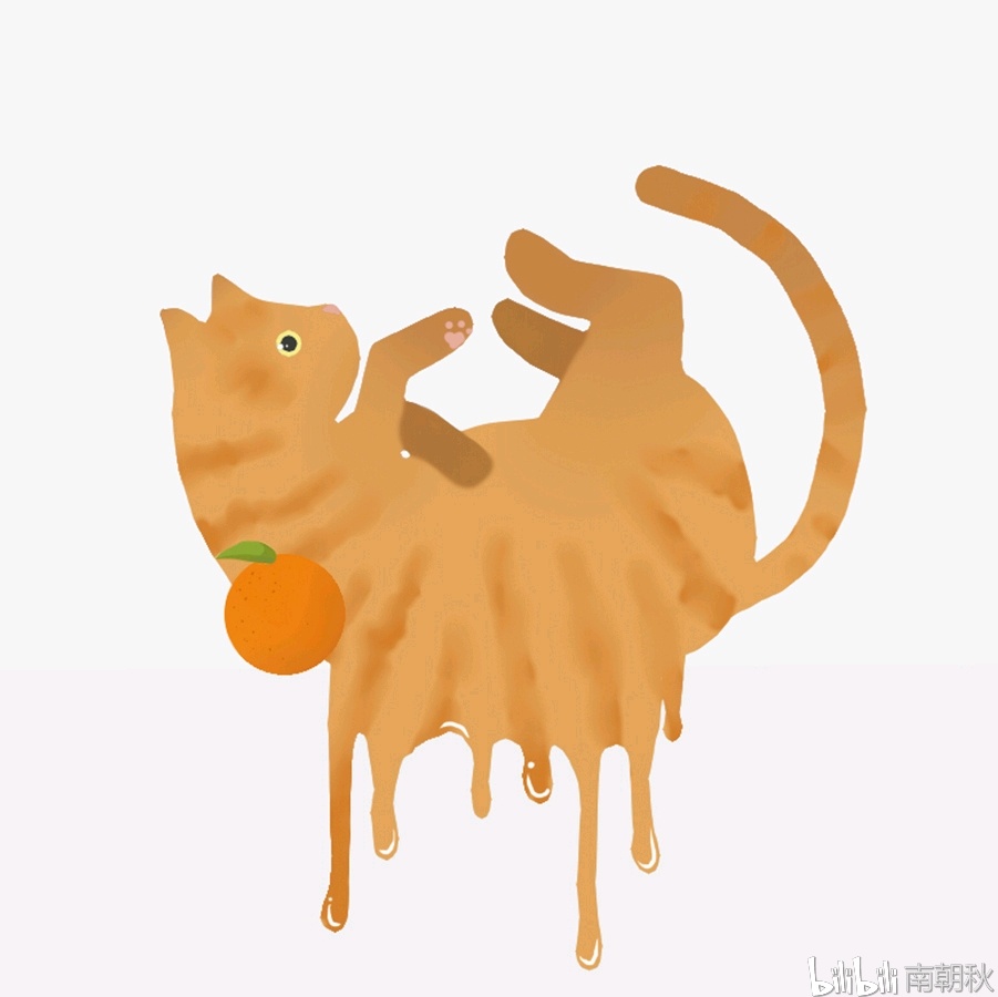 「插画头像」夏日融化猫咪喵星人可爱头像