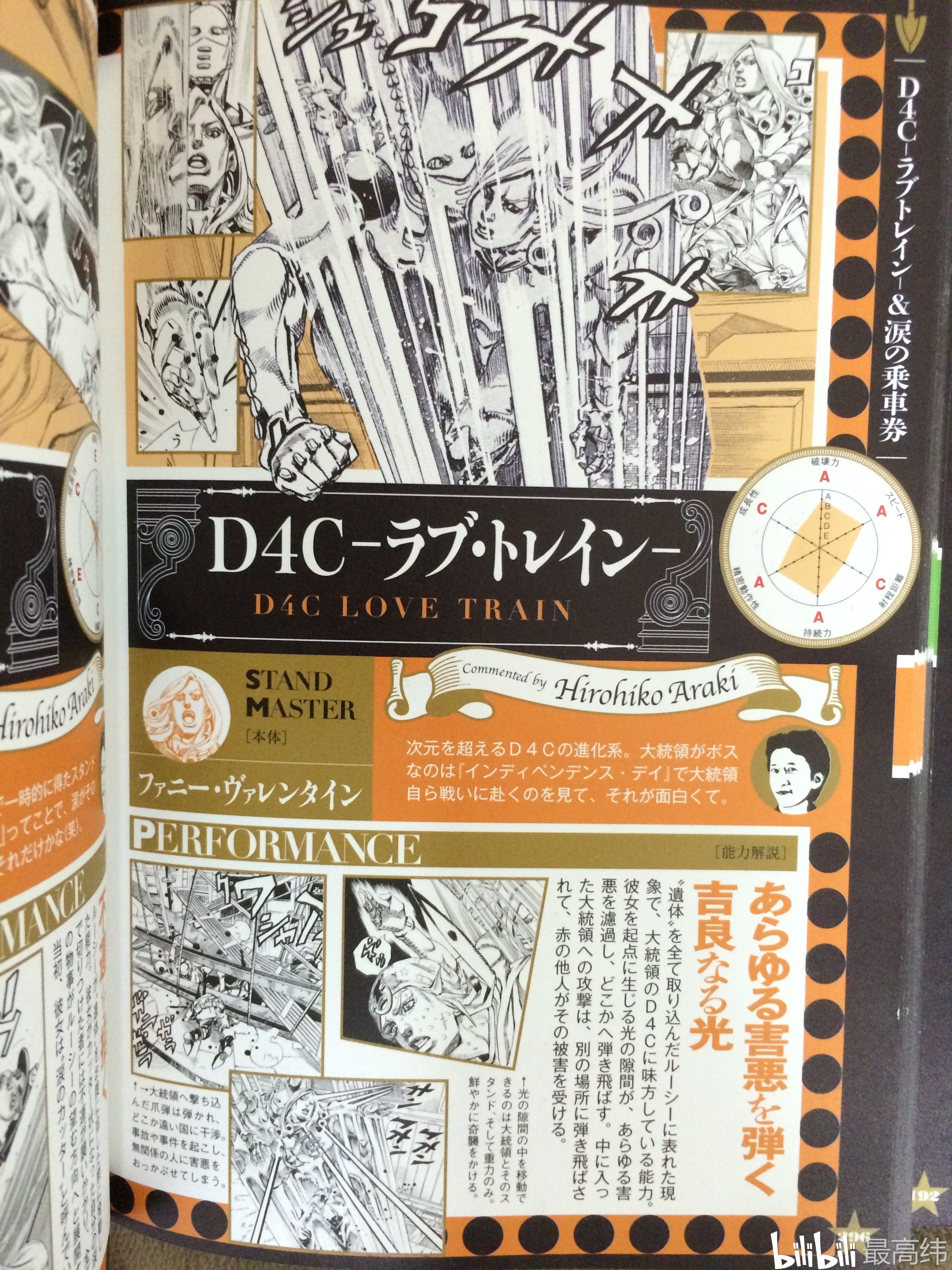 135d4c爱的列车jojoveller替身设定书六维图荒木老师解说