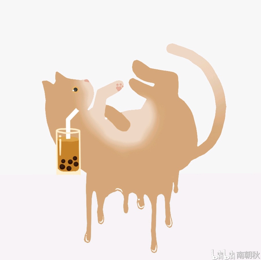 「插画头像」夏日融化猫咪喵星人可爱头像
