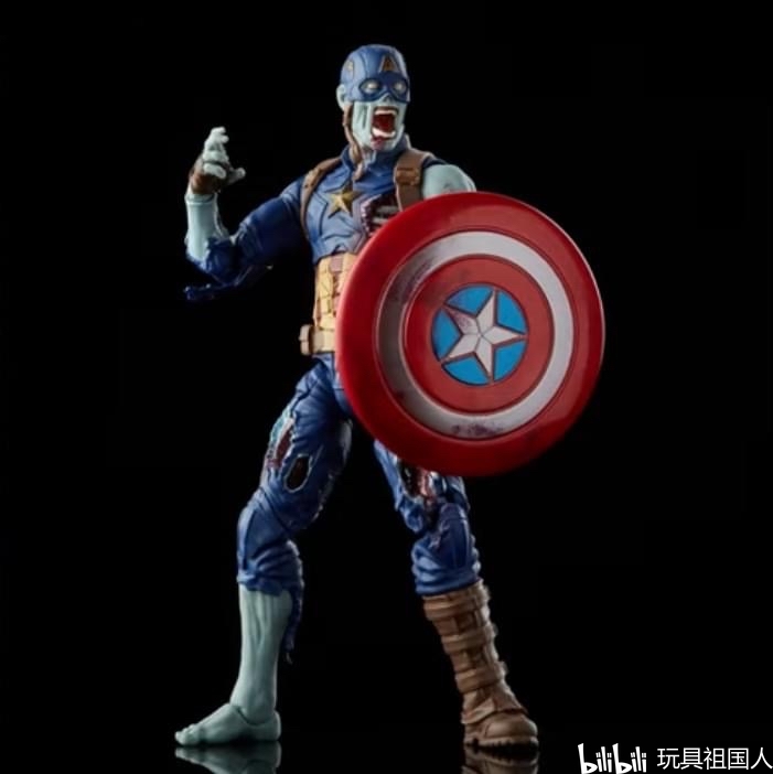 僵尸美国队长 zombie captain america-战损造型,盾牌(原:漫威丧尸