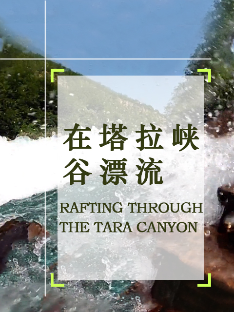 在塔拉峡谷漂流