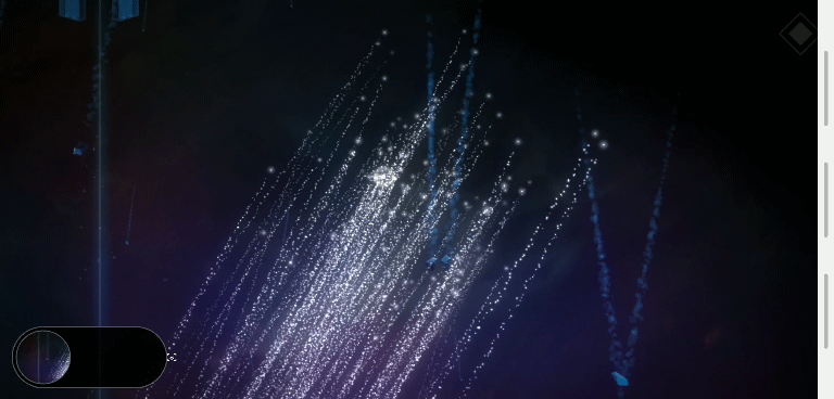 终于,小行星到了最高处,开始绽放了属于自己的光芒,在只剩自己的星系