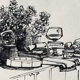 古建筑钢笔画 - 一个简单的原创画画交流中心图片
