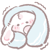 [眠眠兔_躲进小被]