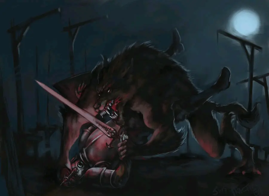 满月狼嚎——狼人图集