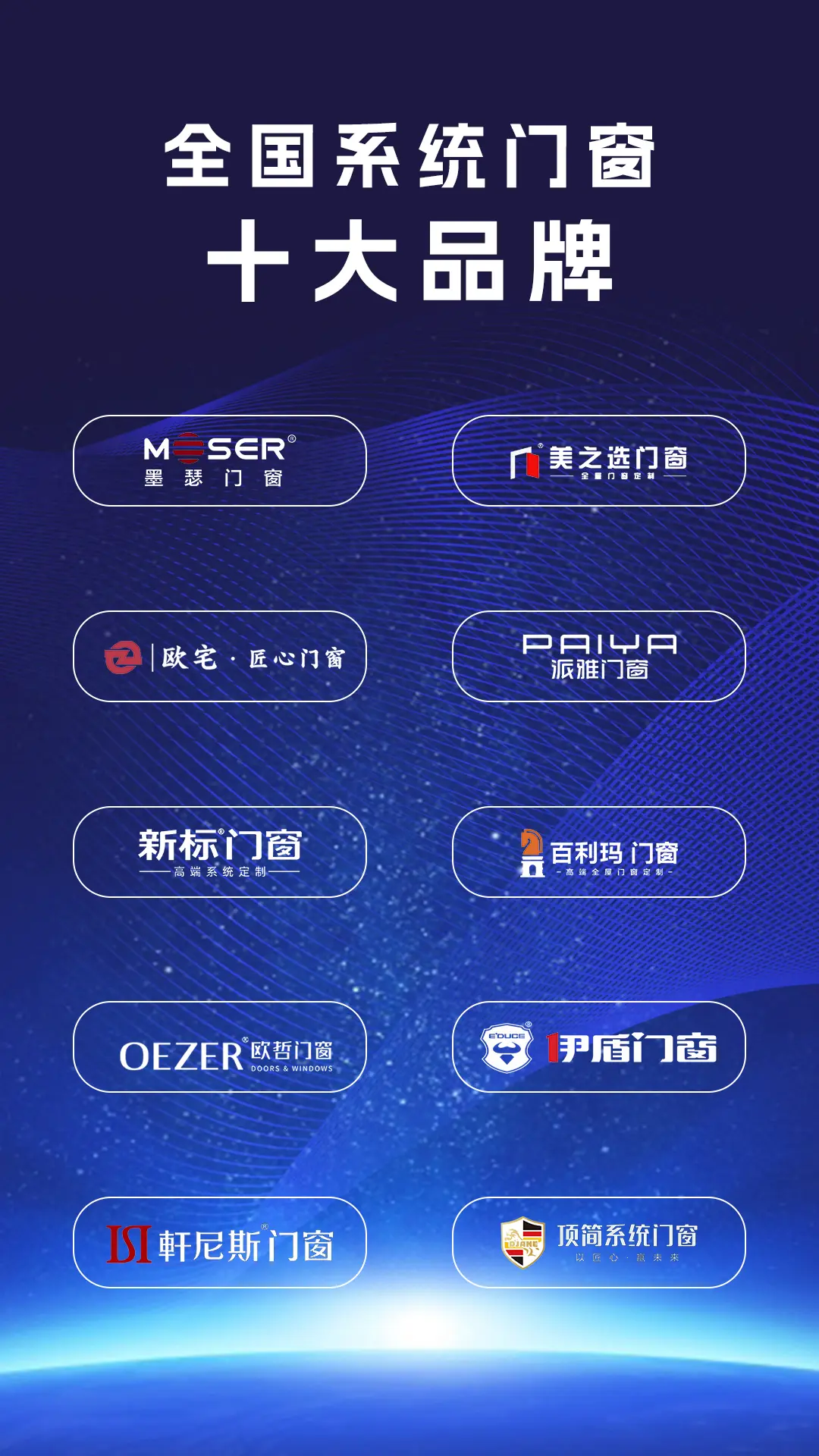 品牌榜十大门窗排名前十揭秘：品质与性能兼具的门窗品牌