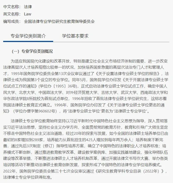 【重要】法律硕士属于法学吗？法律博士专业学位获批！