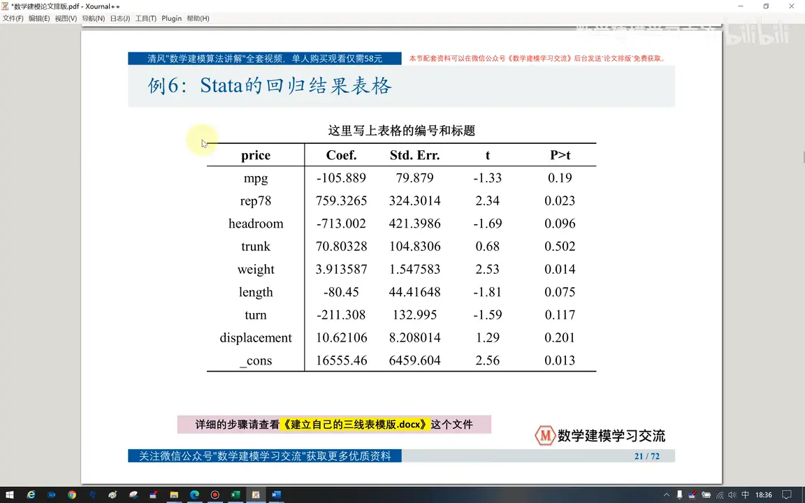数学建模清风——论文排版教程
