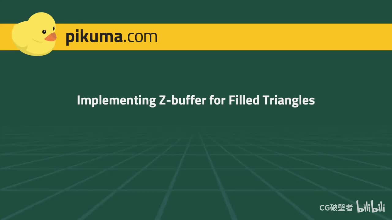 24.04 Implementing a Z-Buffer for Filled Triangles