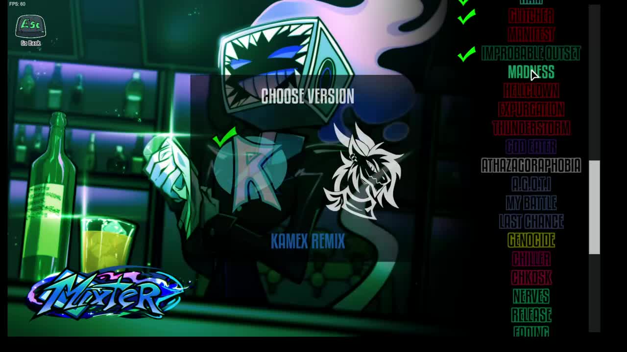 Mixter曲目23 MADNESS(tricky曲目2）RETRO mix