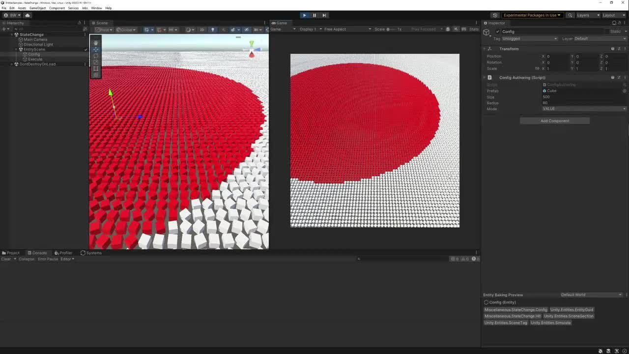 DOTS 101 - Entities 101 - 6.StateChange sample