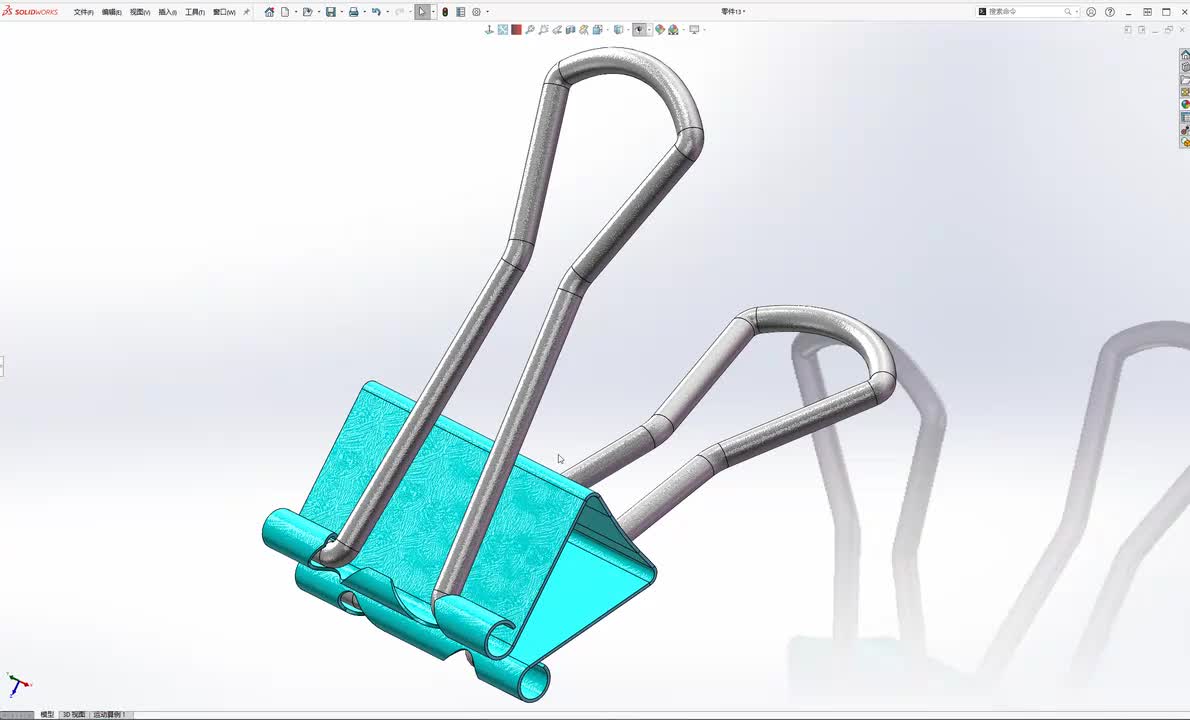Solidworks绘制燕尾夹