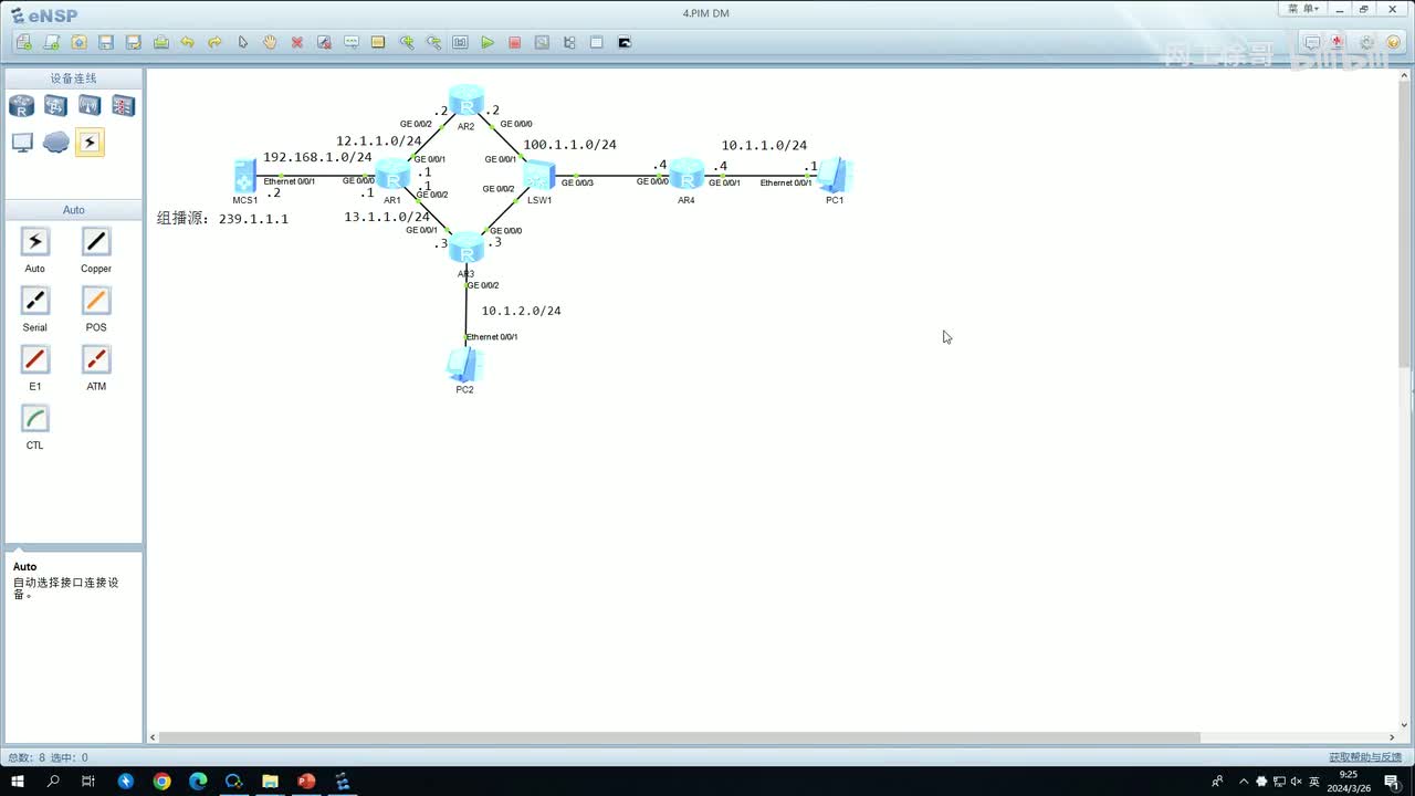 HCIP-136：PIM-DM的基本配置