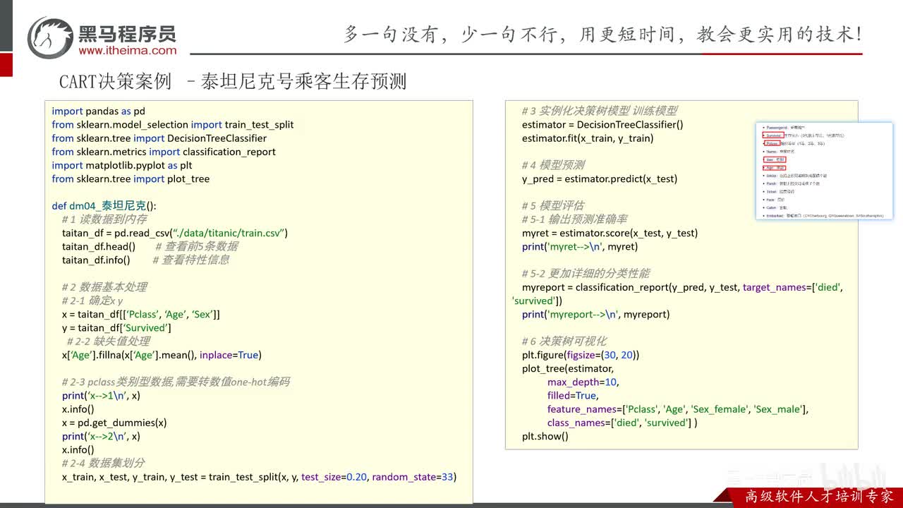 第六章-决策树-13.泰坦尼克号案例_代码演示