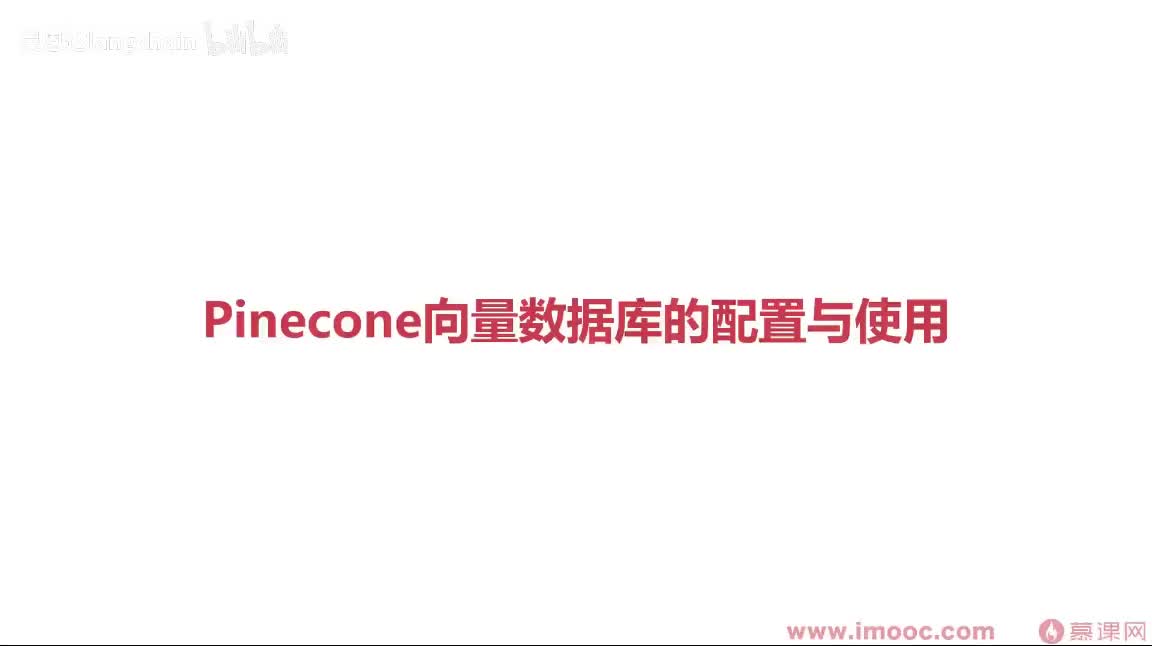 5-1-11 Pinecone向量数据库的配置与使用