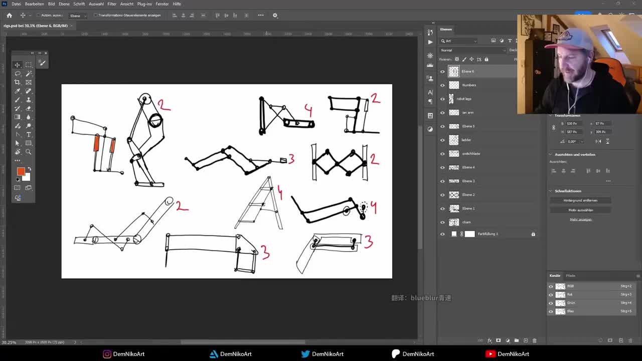 2 机器人腿部绑定