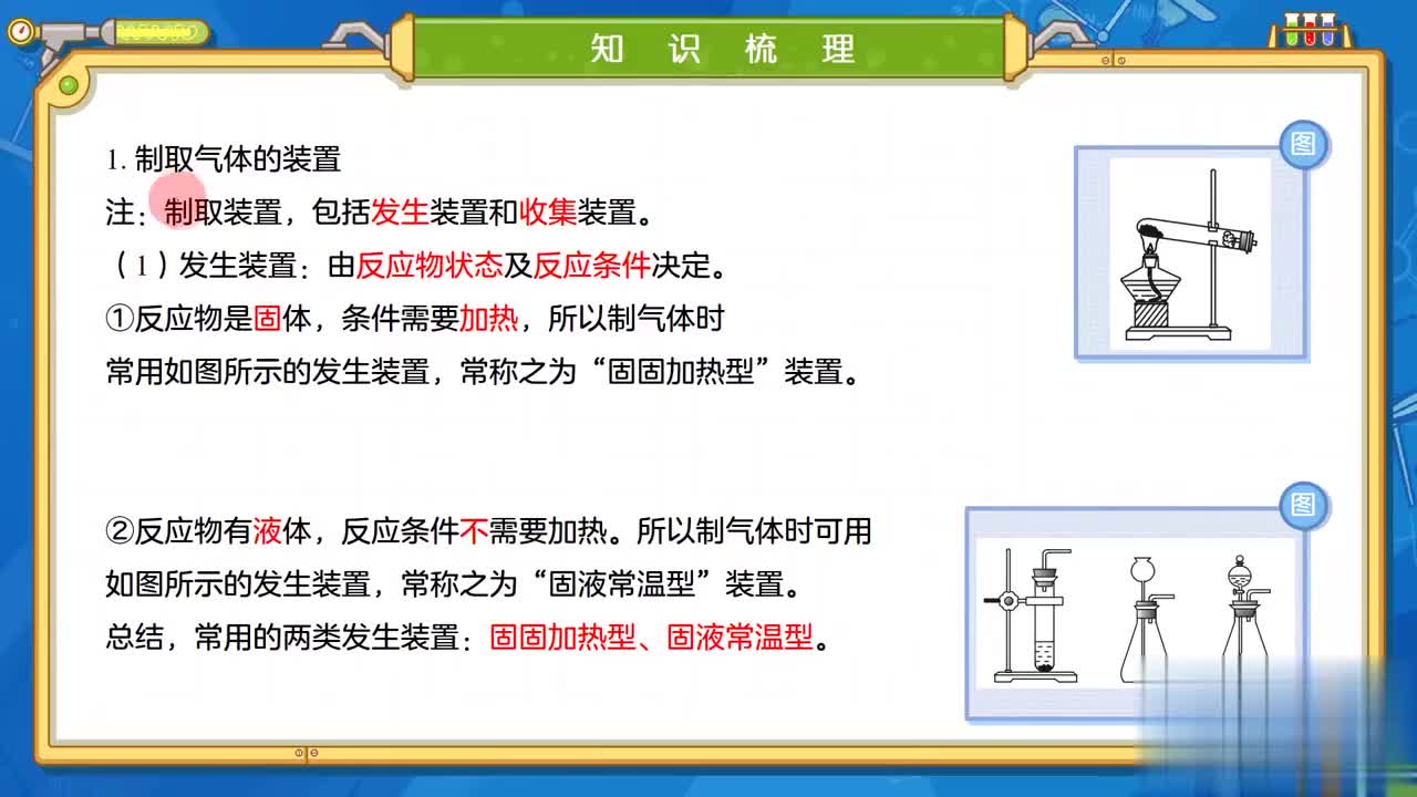 20 制取气体的发生装置选择依据