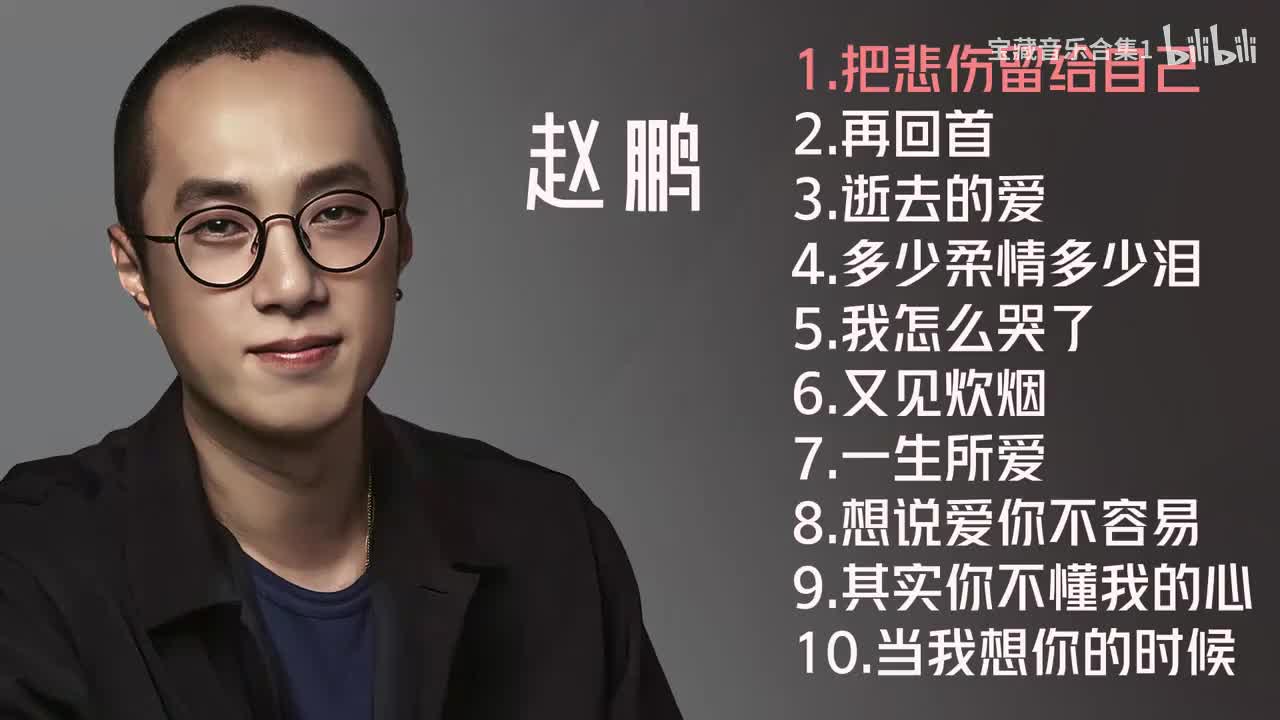 赵鹏十首低音好听歌曲《把悲伤留给自己》《再回首》《又见炊烟》