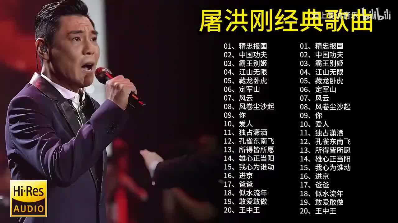 屠洪刚40首经典歌曲合集，被誉为“帝王之音”，首首动听值得欣赏 #屠洪刚  #经典老歌