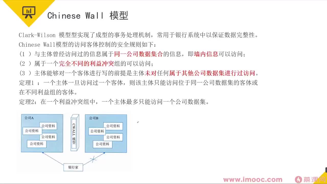 93 Chinese wall 模型&信息系统安全体系规划等