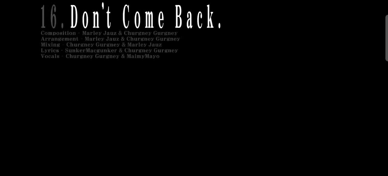 16.Don't Come Back/别再回来