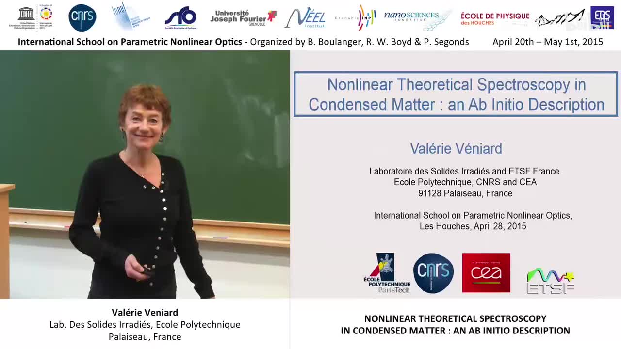 032 - 32-44 NL theoretical spectroscopy in condensed matter- an ab initio descri