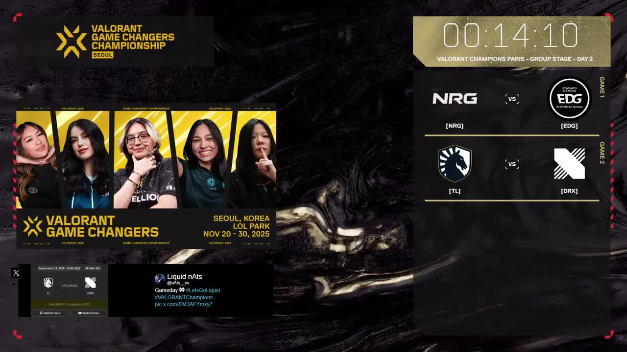 英｜D2｜EDG vs NRG｜TL vs DRX