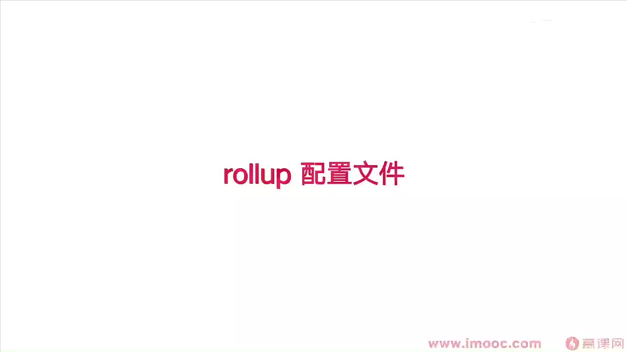 4-4 Rollup 配置文件使用
