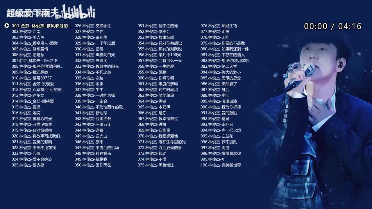 【林俊杰】100首精选合集