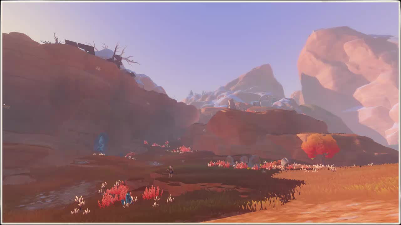 场景-叽叽喳喳台地-梦兽之森-昼（孩童偷偷向着荒林走去）
