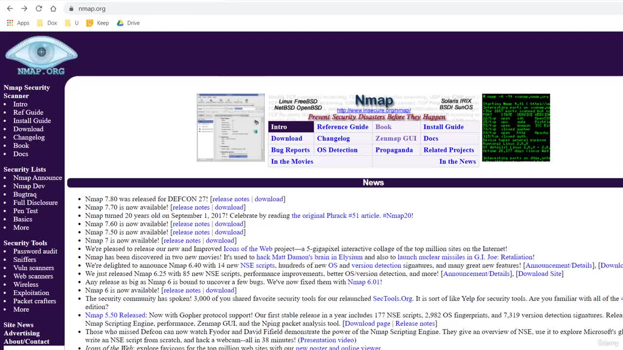 25_1. 使用 Nmap 扫描网络-明文传输不