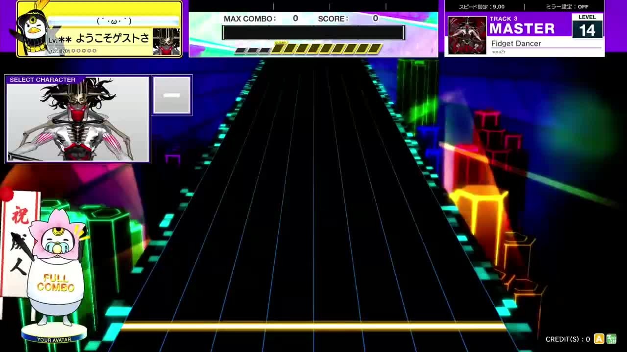 14.3(X-V) Fidget Dancer [MASTER 14] (譜面確認) [CHUNITHM チュウニズム]